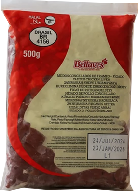 Fagyasztott csirke máj 500g Jégtrade