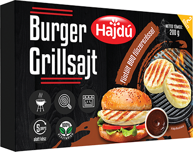Kőröstej Hajdú grill sajt bbq füstölt burger 200 g