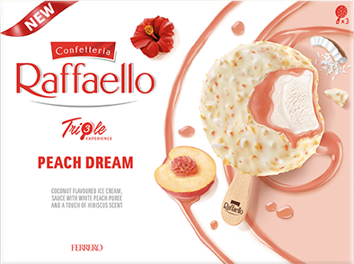 Ferrero Raffaello ice cream barack-hibiszkusz 3×60 ml