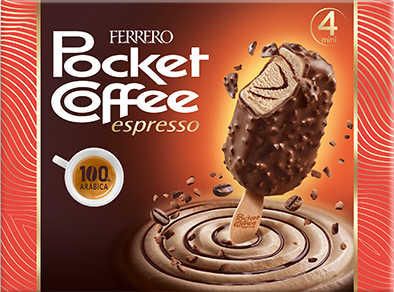 Ferrero Pocket coffee ice cream 4×50 ml