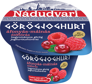 Nádudvari Görög joghurt áfonya-málna 180 g