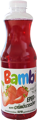 Bambi gyümölcsszörp eper 1000 ml