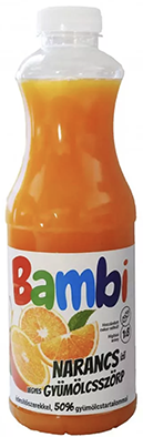 Bambi gyümölcsszörp narancs 1000 ml