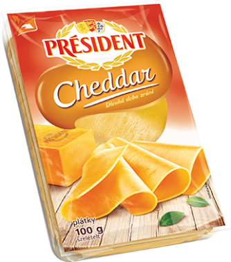 Lactalis President Cheddar sajt szeletelt 100 g