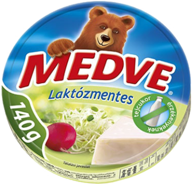 Medve laktózmentes sajt körcikkes 140 g
