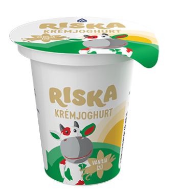 Alföldi Tej Riska krémjoghurt vanília 125 g