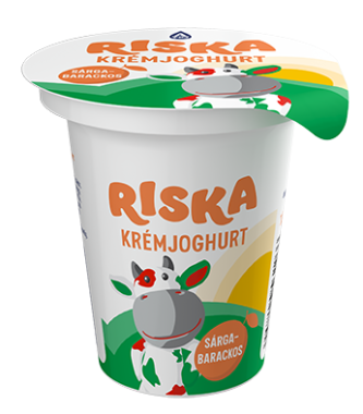 Alföldi Tej Riska krémjoghurt sárgabarack 125 g