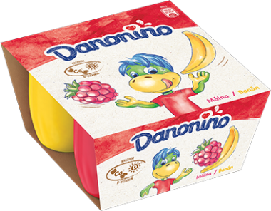 Danone Danonino málna-banán joghurt 4*50 g