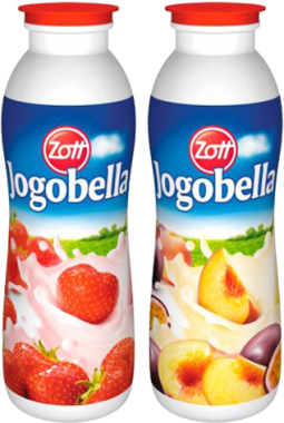 Zott Jogobella joghurtital eper/őszibarack-maracuja 250 g