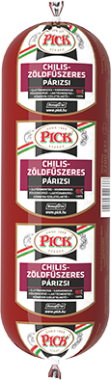 Pick Chilis-zöldfűszeres párizsi rúd