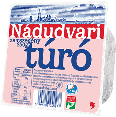 Nádudvari túró zsírszegény 250 g