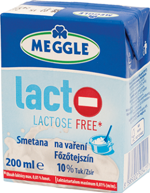 Meggle Laktózmentes főzőtejszín 10% 200 ml