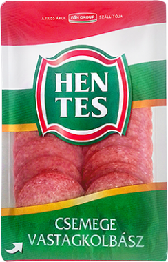 Hentes csemege vastagkolbász szeletelt 75 g