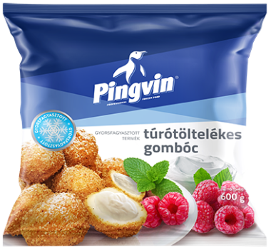 Pingvin Túrótöltelékes gombóc 600 g
