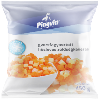 Pingvin Gyorsfagyasztott húsleves zölds. kev. 450 g