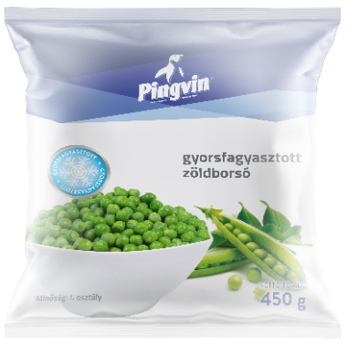 Pingvin Gyorsfagyasztott zöldborsó 450 g