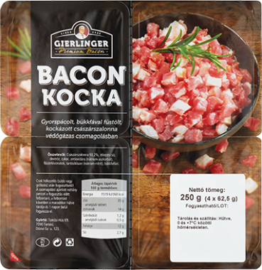 Tamási Hús Prémium kockázott bacon 250 g