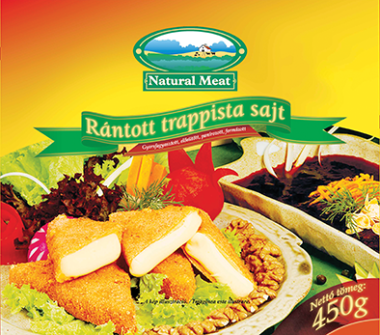 Bábolna Natural Meat Rántott trappista sajt 450 g