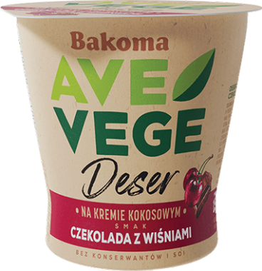 Bakoma Ave Vege csokoládé, csoki meggy vegán desszert vegyesen 150g