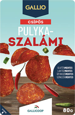 Gallicoop Gallio Pulykaszalámi csípős  80 g