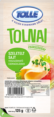 Tolnatej Tolle Tolnai sovány sajt szeletelt 125 g