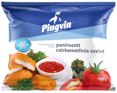 Pingvin Panírozott csirkemellhús szelet 600 g