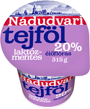 Nádudvari laktózmentes tejföl 20% 315 g