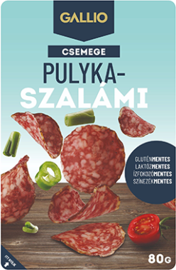 Gallicoop Gallio Pulykaszalámi csemege 80 g