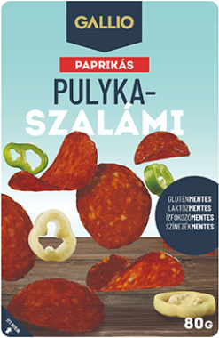 Gallicoop Gallio Pulykaszalámi paprikás 80 g