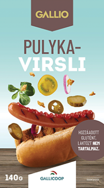 Gallicoop Gallio Füstölt pulykavirsli natúr 140 g