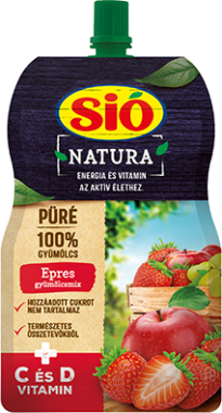 Sió Natura gyümölcsmix eper 100 % 120 g