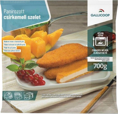 Gallicoop Panírozott csirkemell szelet 700g