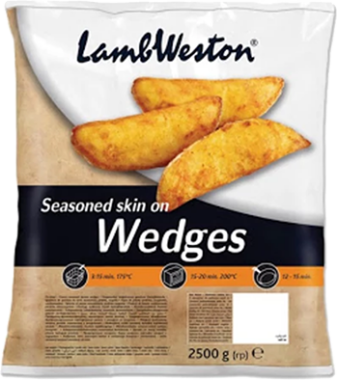 Fagyasztott fűszeres hasábburgonya 2500 g Jégtrade