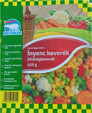 Fagyasztott ínyenc zöldségkeverék 450g Jégtrade