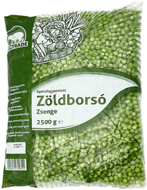 Fagyasztott zöldborsó 2500 g Jégtrade