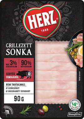 Herz grillezett sonka szeletelt vg 90 g