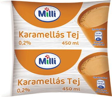 Friesland Milli Karamellás tej zacskós 450 ml