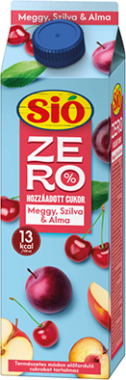 Sió Zero meggy-szilva-alma 20% 1L