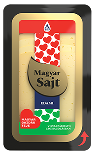 Alföldi Tej Magyar szeletelt edami sajt 125 g