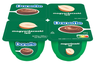 Danone Danette Krémpuding mogyorós csoki 4x125 g