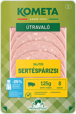 Kometa Útravaló sajtos sertés párizsi szeletelt vg 125 g