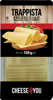 Cheese4You trappista sajt szeletelt 100 g