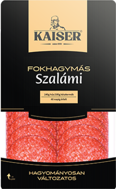 Mecom Kaiser szalámi szeletelt fokhagymás 75 g