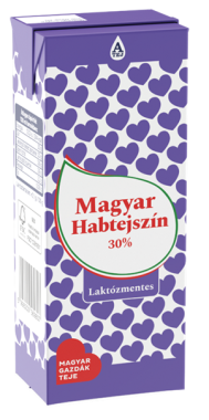 Alföldi Tej Magyar habtejszín laktózmentes 30 % 180 ml