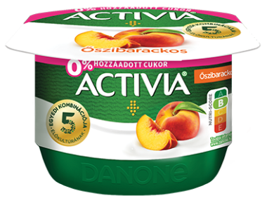 Danone Activia joghurt 0 % őszibarack 125 g