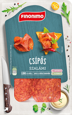 Mecom Finonimo csípős szalámi szel. vg 65 g