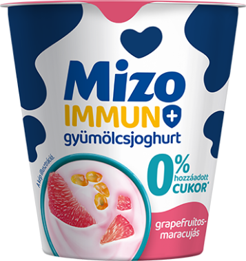 Sole-Mizo Immun+ joghurt 0 % cukor grapefruit-maracuja 125 g