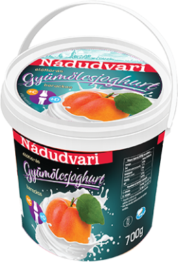 Nádudvari gyümölcsjoghurt + C, D vitamin barack 700 g