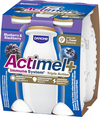 Danone Actimel triple action áfonya-szeder ivójoghurt 4*100 g