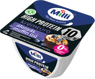 Friesland Milli Krémtúró proteines áfonyás muffin ízű 150 g
